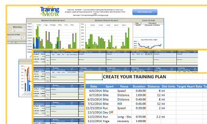 calendar view triathlon workout and training log